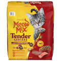 Meow Mix Tender Centers Dry Cat Food with Basted Bites - Beef & Salmon Flavors, 13.5 lb Bag
