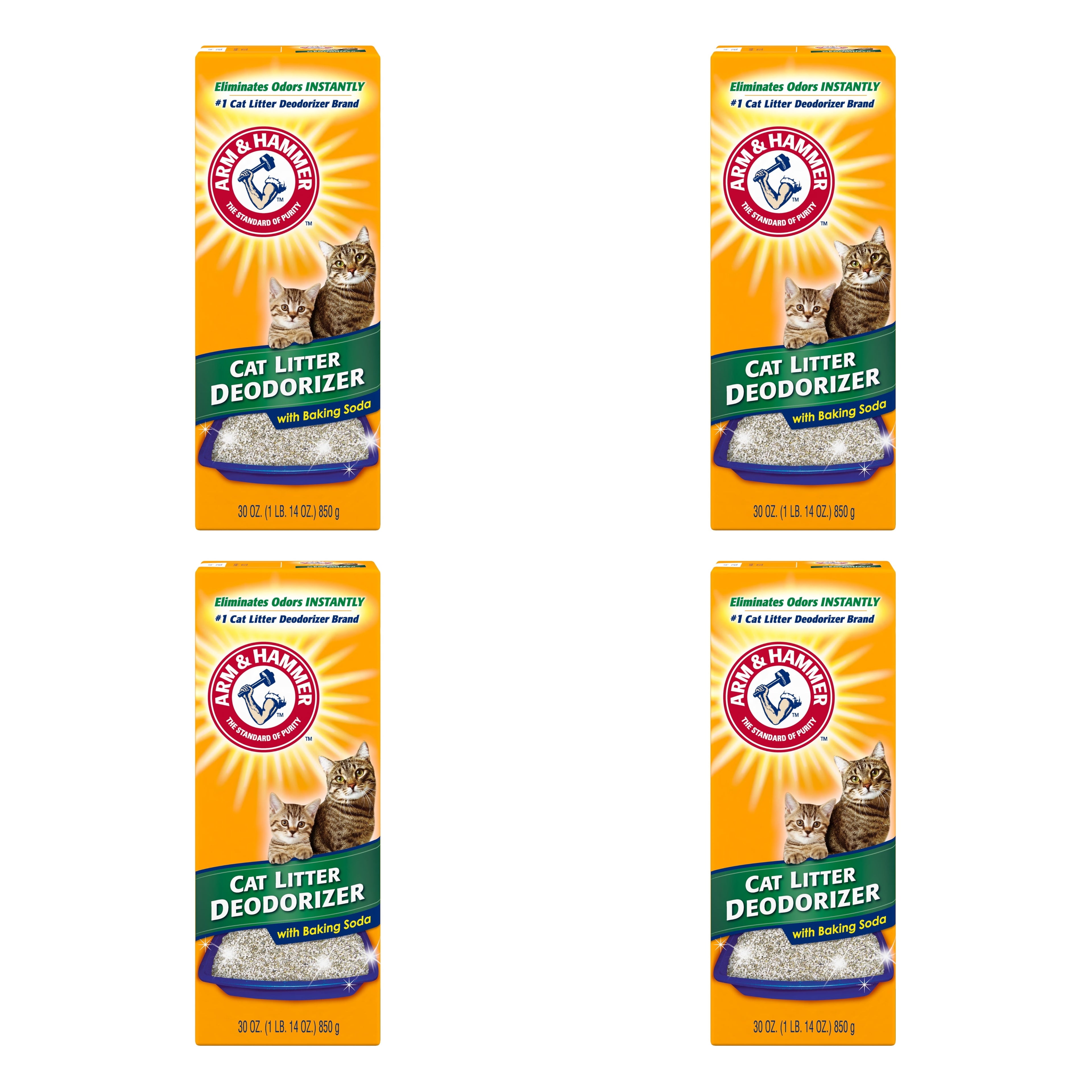 Pack of 4 ARM & Hammer Cat Litter Deodorizer - 30-oz