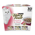 Purina Fancy Feast Poultry & Beef Grilled Collection Wet Cat Food Variety Pack - 3 oz Cans (30 Pack)