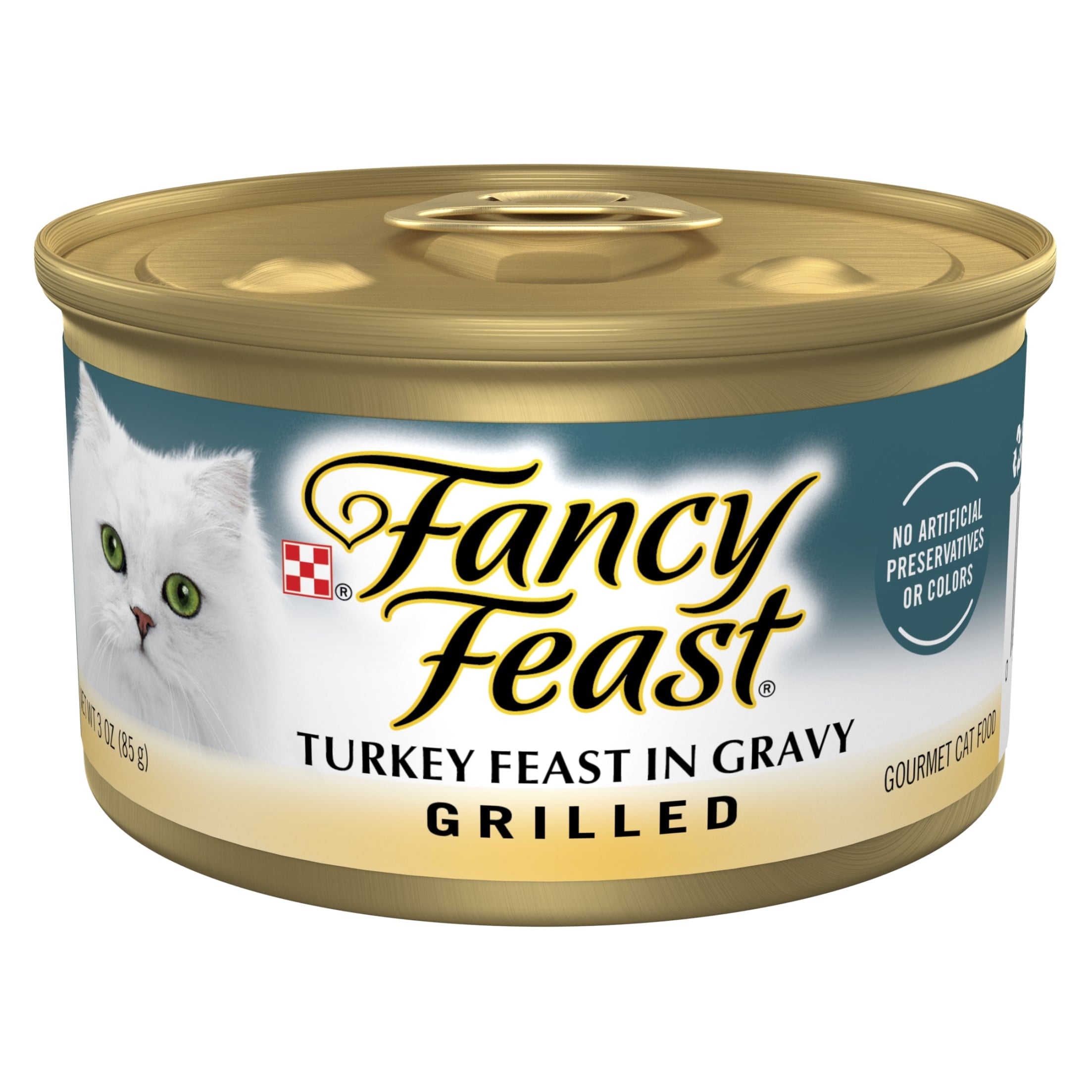 Purina Fancy Feast Grilled Kitten Food - Wet Cat Food, Turkey Feast in Gravy, 3 oz Cans
