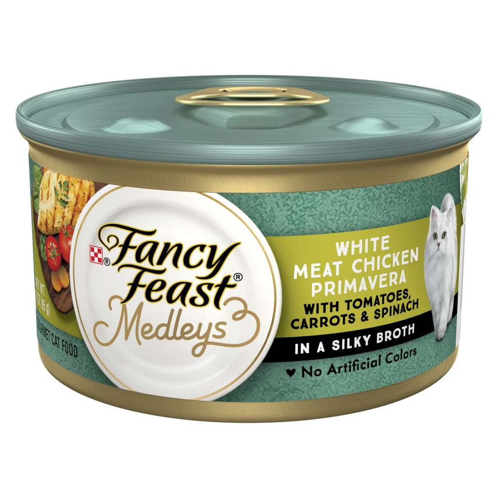 Purina Fancy Feast Medleys Kitten Food - Wet Cat Food, Chicken Primavera, 3 oz Cans