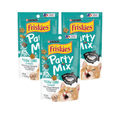 Purina Friskies Party Mix Cat Treats - Meow Luau Crunch with Ocean Whitefish & Flavors of Pork & Crab, Cat Treats for Adult Cats, 2.1-Ounce Pouch (Pack of 3)