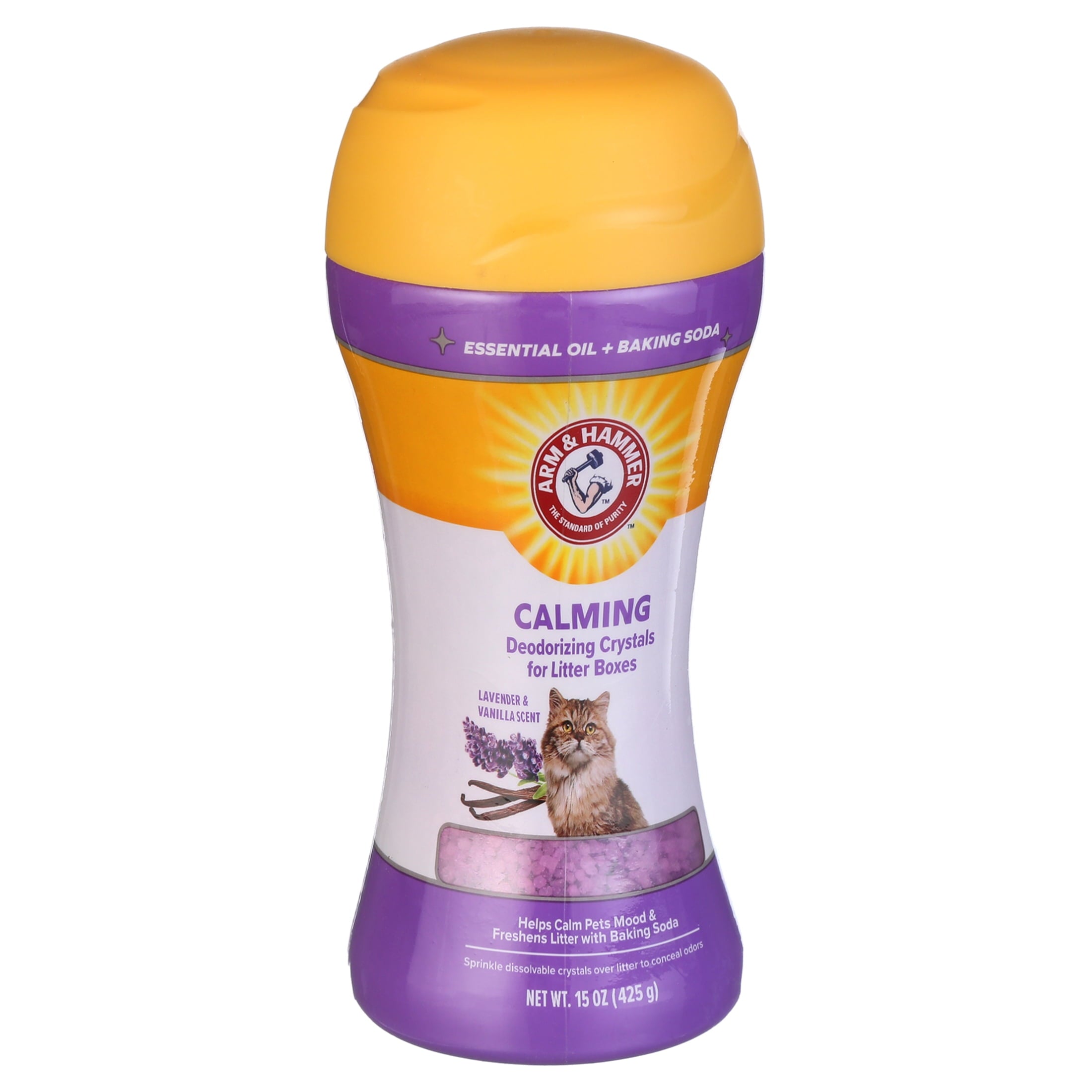 Arm & Hammer Cat Litter Deodorizing Crystals - Lavender & Vanilla Scent 15 oz