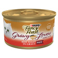 Purina Fancy Feast Gravy Lovers Pate Food - Wet Cat Food, Beef Feast in Gravy, 3 oz Can - 24-Pack