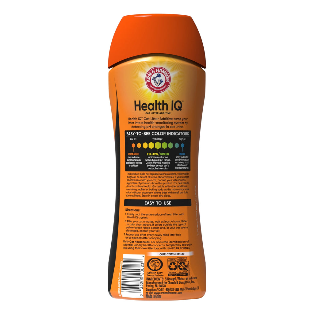 ARM & HAMMER Health IQ Cat Litter Additive - with Color Changing Health Indicators, 6.5 oz
