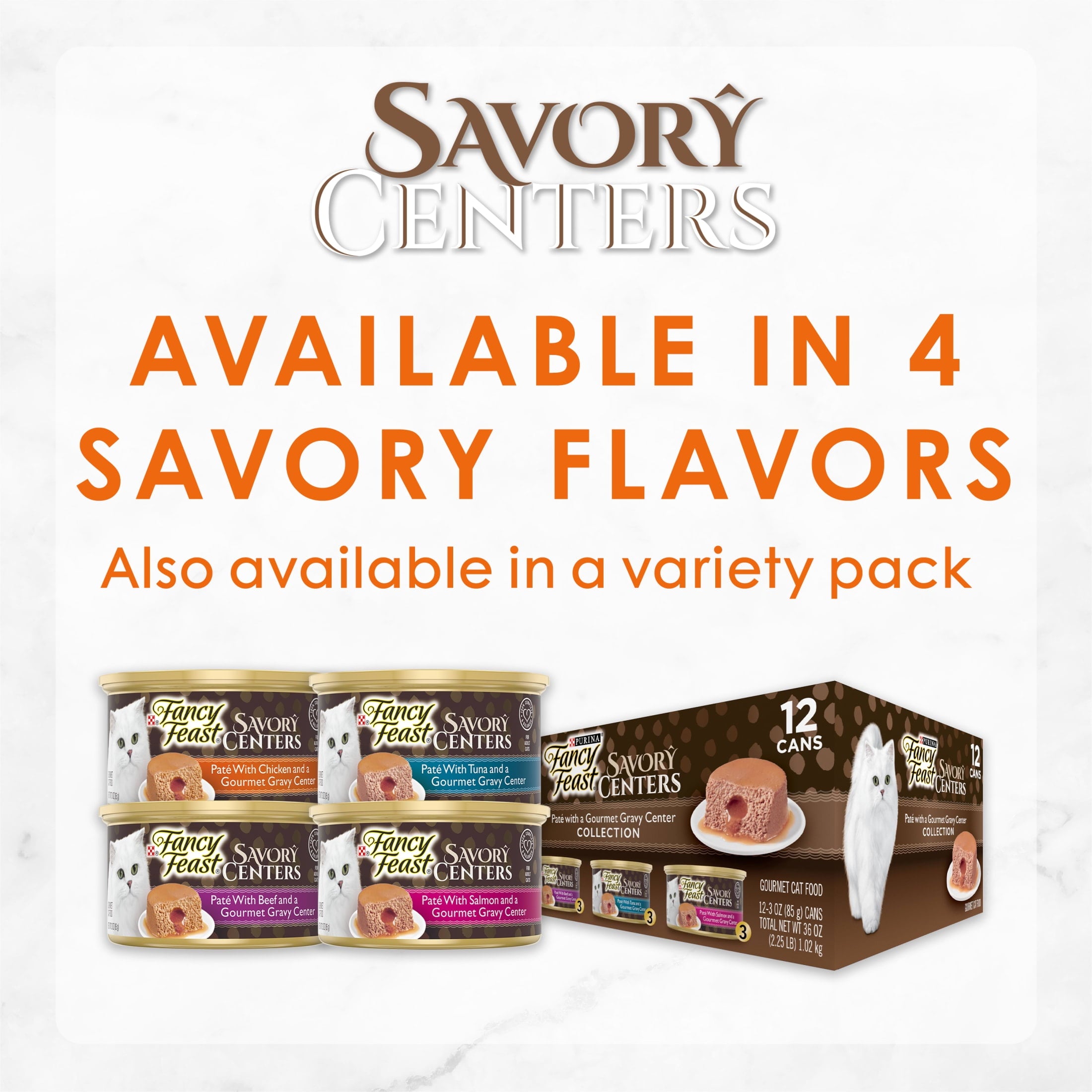 Purina Fancy Feast Savory Centers Adult Wet Cat Food Pate with Chicken and a Gravy Center - 3 oz Can