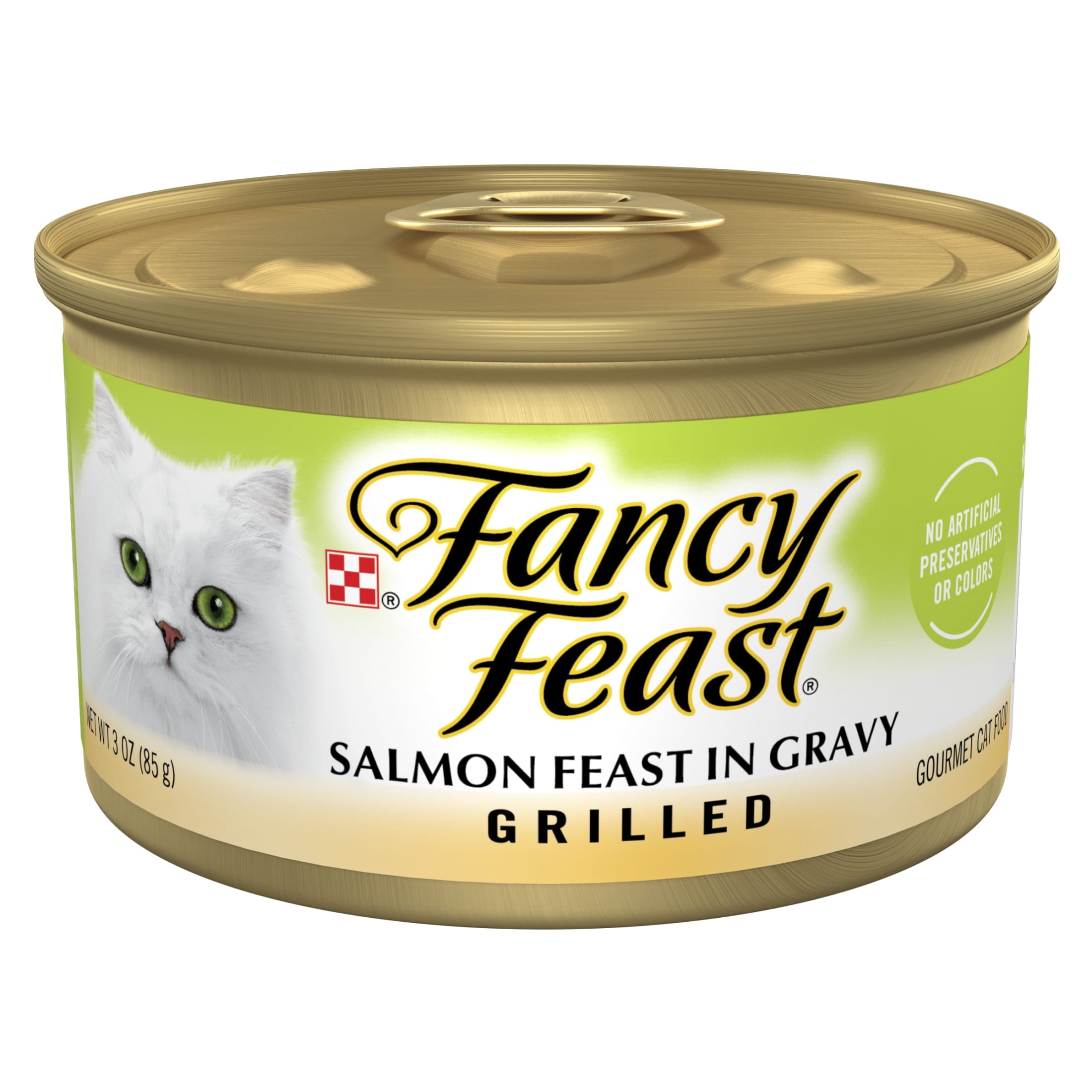 Purina Fancy Feast Grilled Kitten Food - Wet Cat Food, Salmon Feast in Gravy, 3 oz Can - 24-Pack