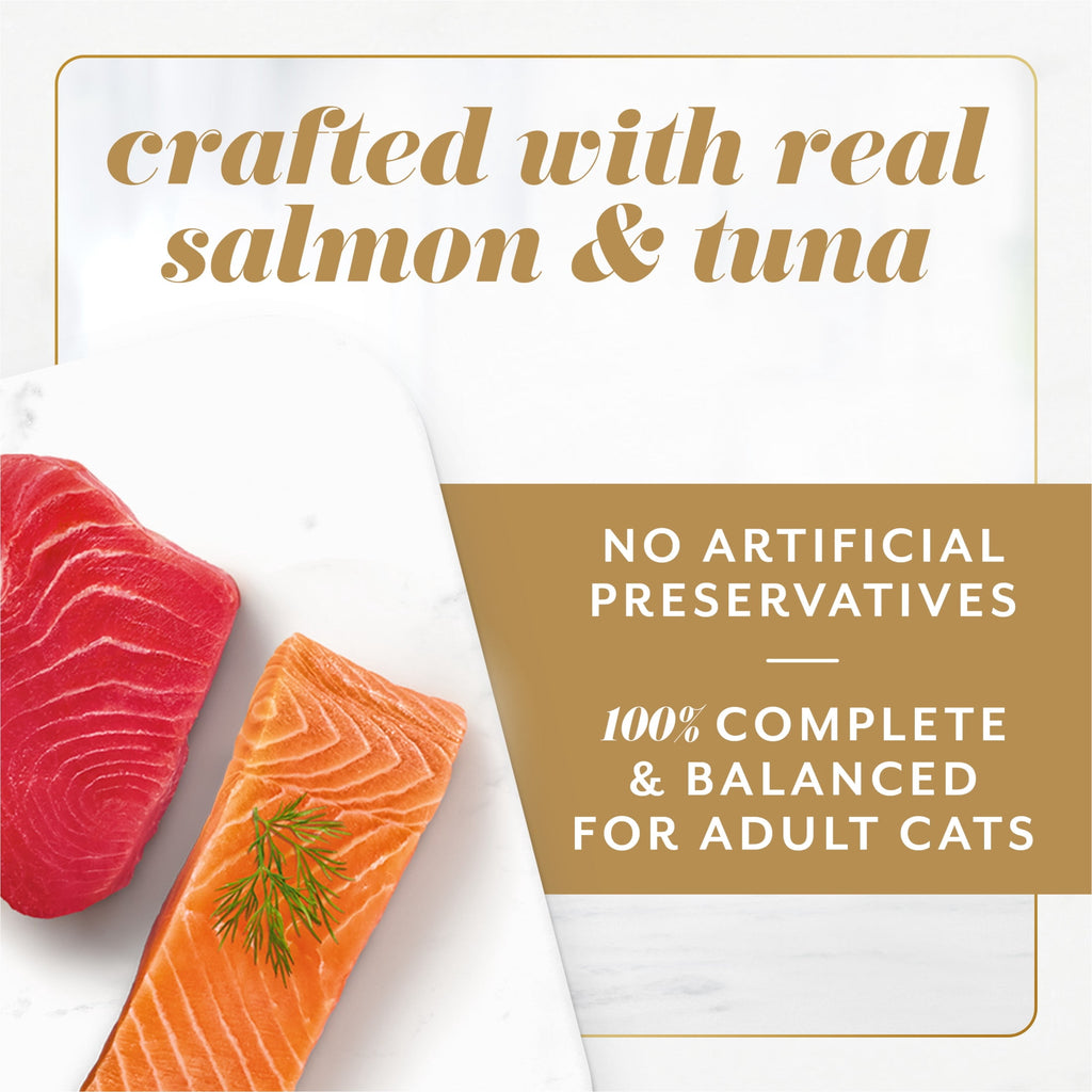 Purina Fancy Feast Gems Salmon & Tuna Flavor Mousse Pate Wet Cat Food Variety Pack - 2 oz Tubs (16 Pack)