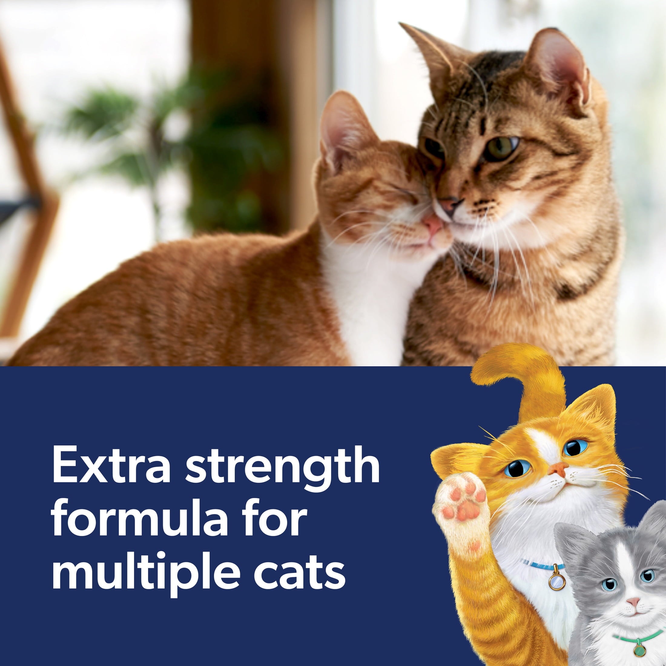 Fresh Step Clean Paws Multi-Cat Scented Clumping Litter with the Power of Febreze - 22.5 lbs