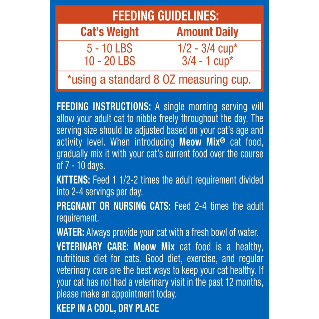 Meow Mix Seafood Medley Dry Cat Food - 14.2 lb. Bag