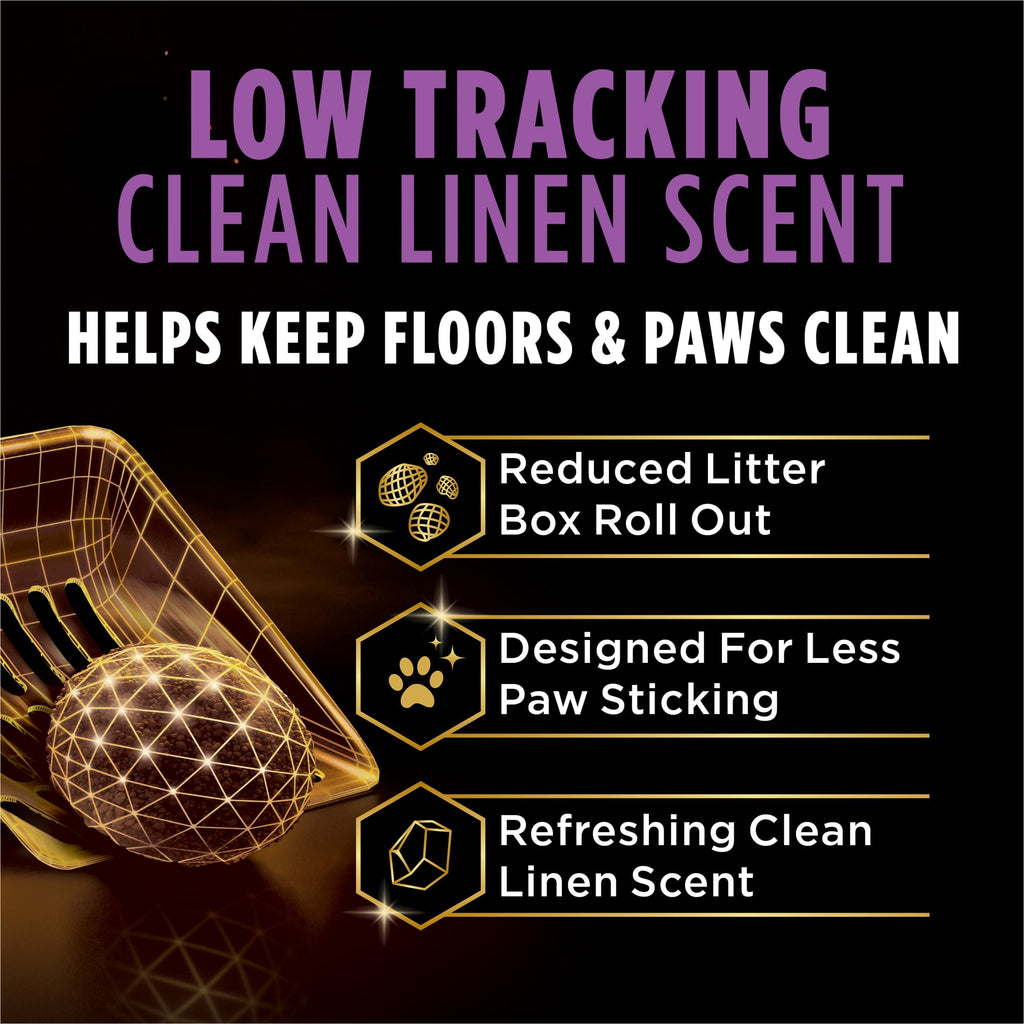 Purina Tidy Cats Tidy Feet Low Tracking Cat Litter - Clean Linen Scent, 20 lb Jug - 3-Pack