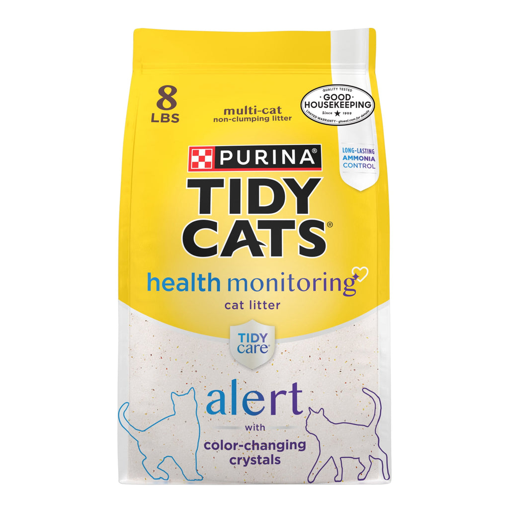 Purina Tidy Cats Tidy Care Alert Health Monitoring Cat Litter - Unscented, 8 lb Bag - 2-Pack