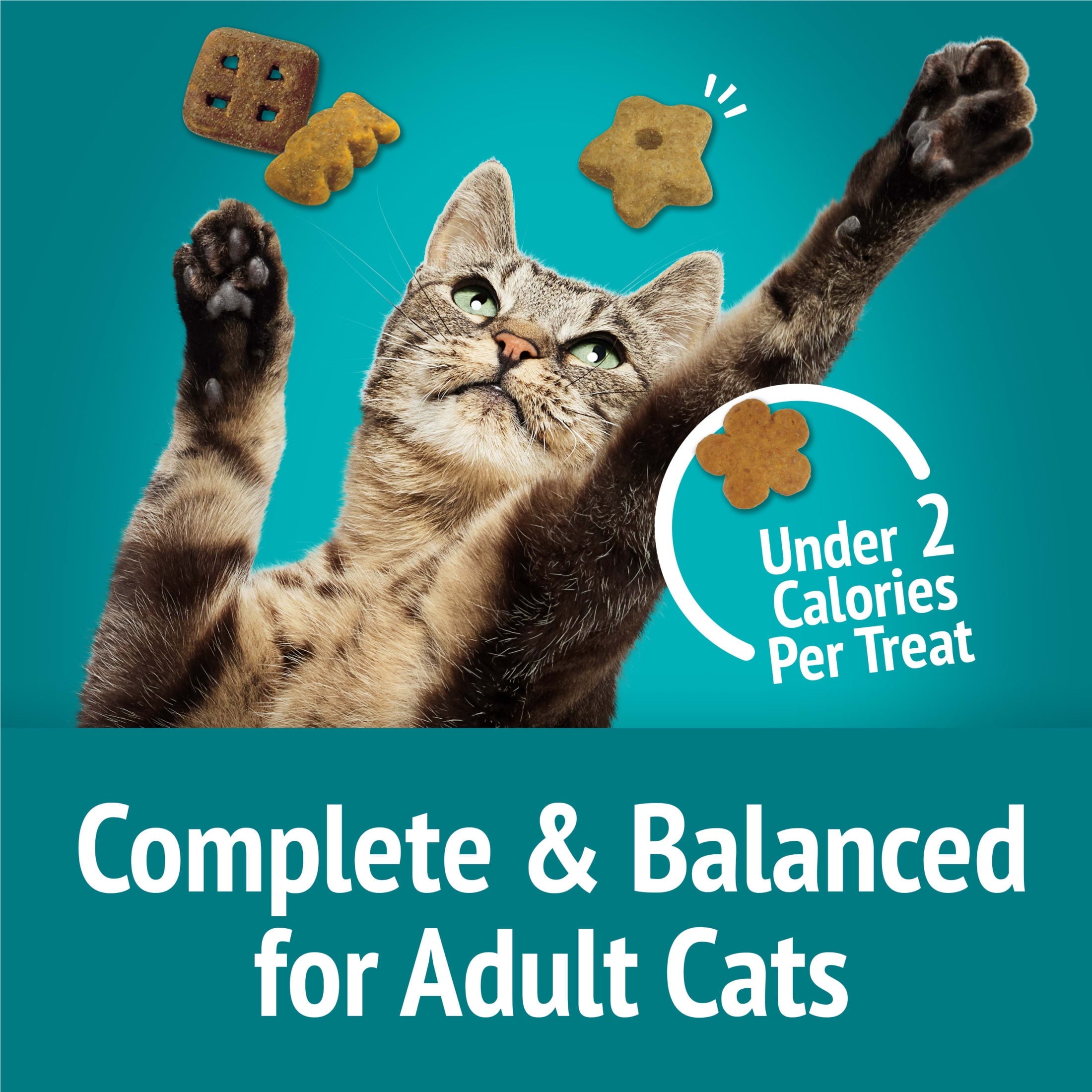 Purina Friskies Party Mix Meow Luau - Cat Treats, Ocean Whitefish, Pork, & Crab, 2.1 oz Bag