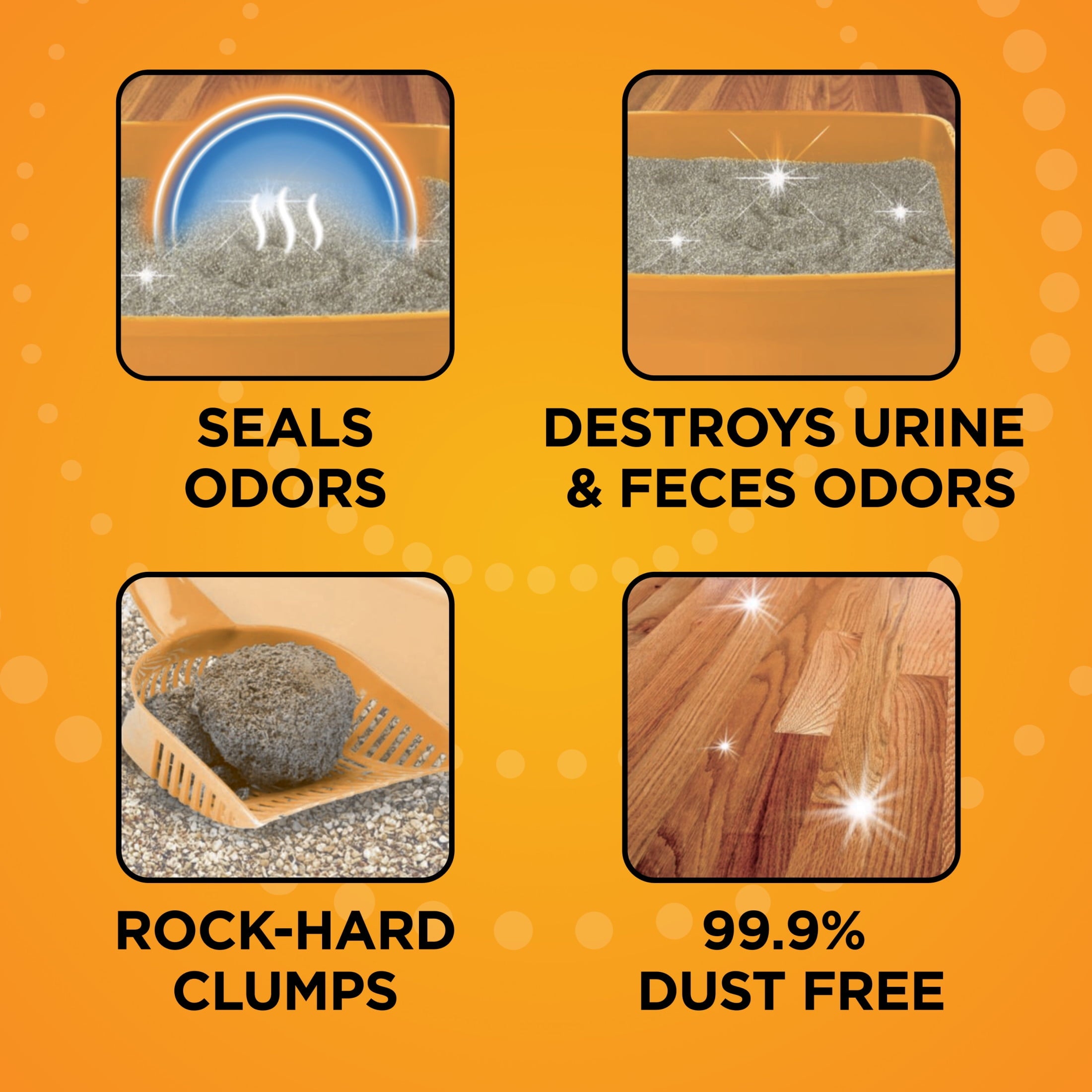 ARM & HAMMER Dual Defense with Microban Clumping Cat Litter - Antimicrobial Product Protection*, Odor Control for Multi-Cat Households, 38 Lbs