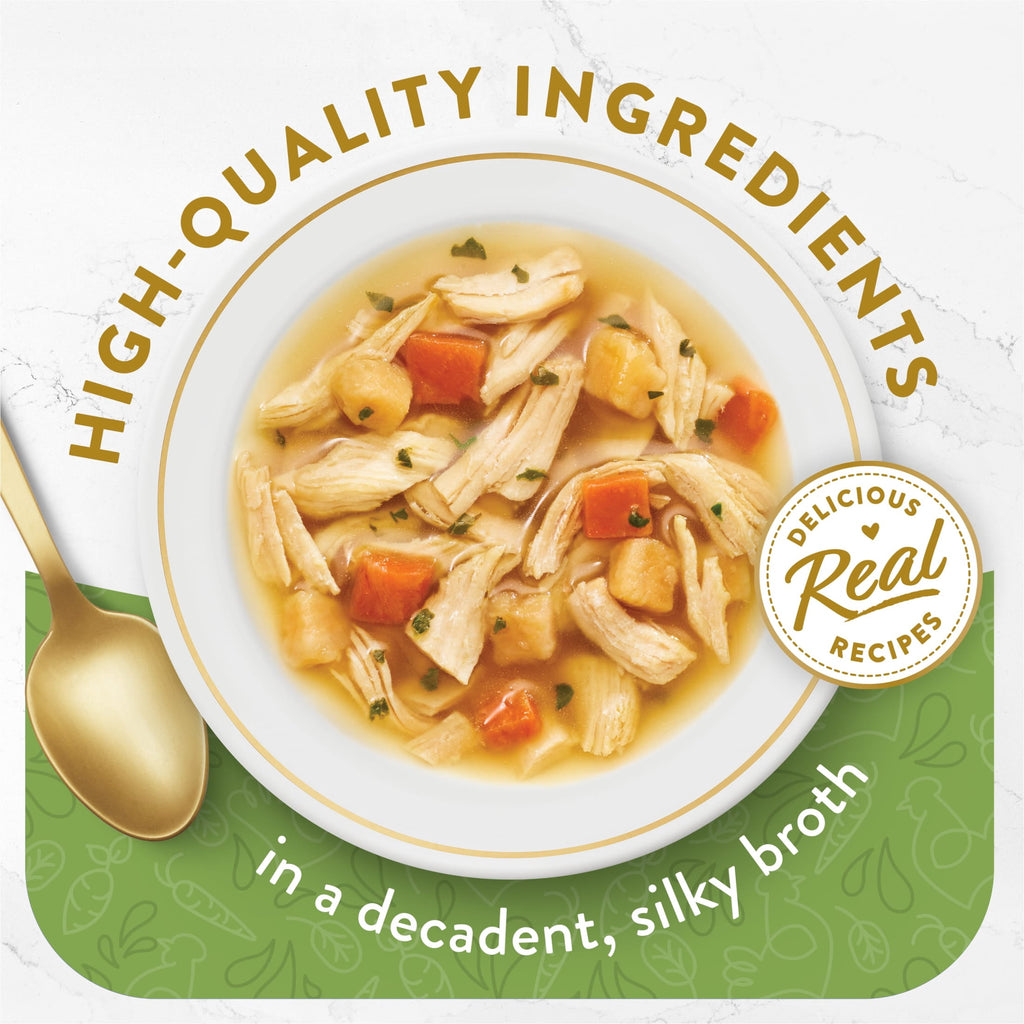 Purina Fancy Feast Classic Chicken & Vegetables Broth for Cats - 1.4 oz Pouch