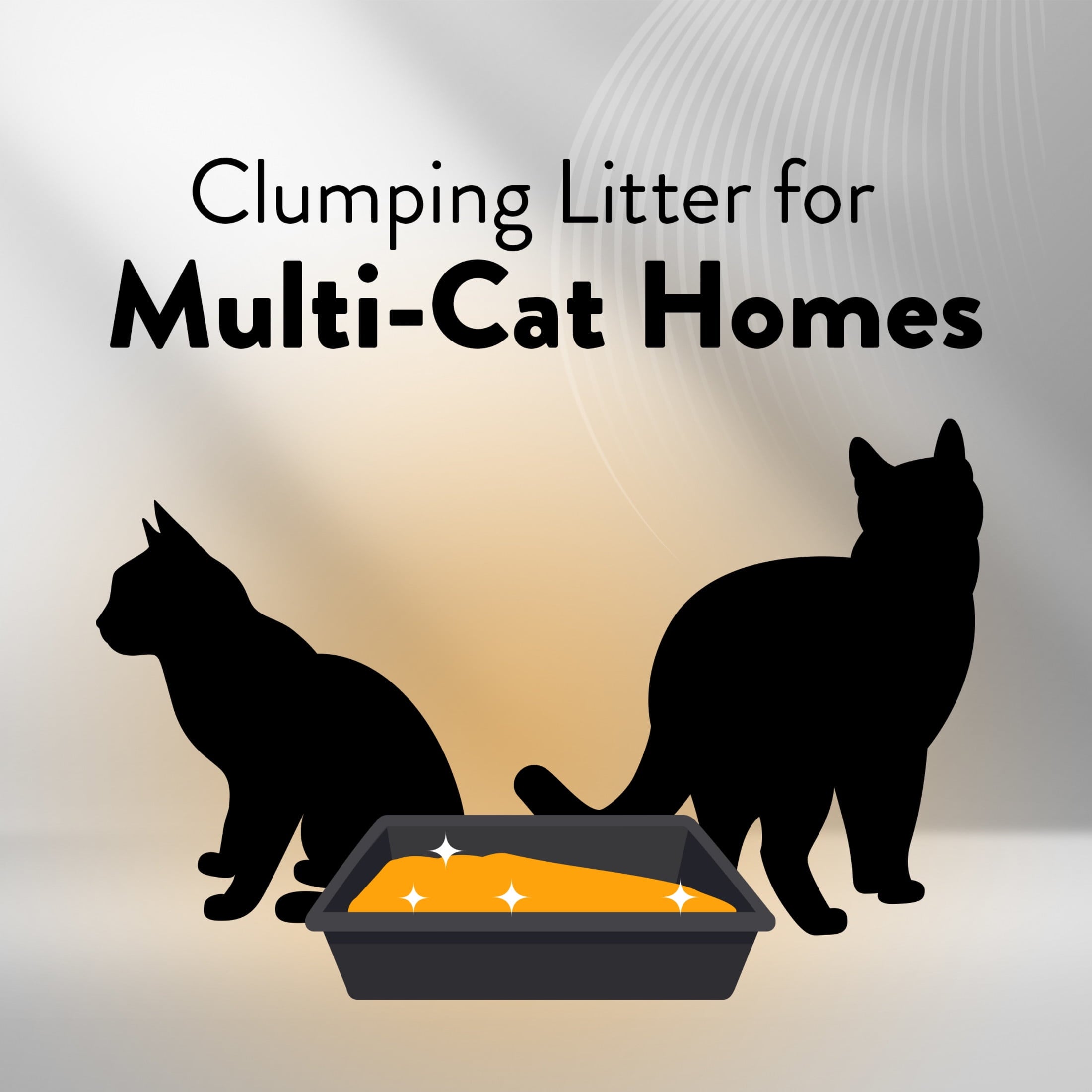 ARM & HAMMER Hardball Clumping Cat Litter - Lightweight Platinum, Multi-Cat, Garden Bloom, 8.5 lb