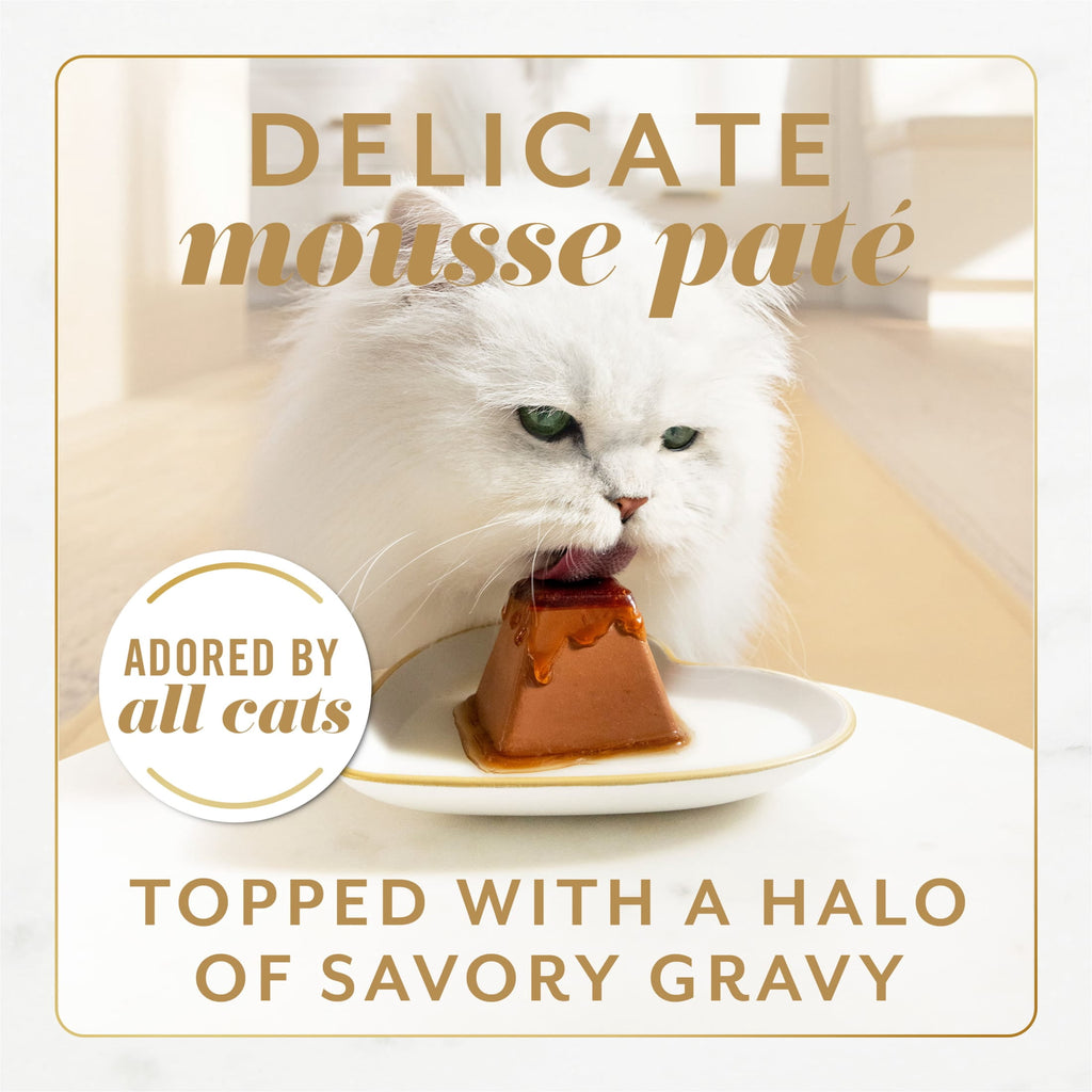 Purina Fancy Feast Gems Salmon & Tuna Flavor Mousse Pate Wet Cat Food Variety Pack - 2 oz Tubs (16 Pack)