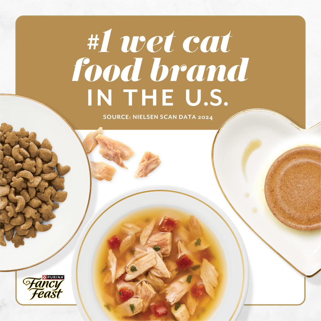 Purina Fancy Feast Petites With Roasted Turkey Entrée with Sweet Potato in Gravy Gourmet Wet Cat Food Pate - 12-Pack